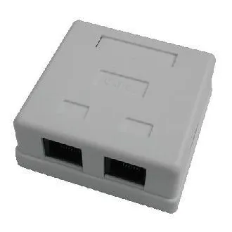 DATACOM Priză dublă deasupra plăcii de gips-carton-2xRJ45, Cat5e UTP DATACOM Priză dublă deasupra plăcii de gips-carton-2xRJ45, Cat5e UTP