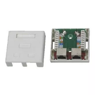 DATACOM STP cu priză dublă Cat5e 2 x RJ45