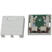 DATACOM STP cu priză dublă Cat5e 2 x RJ45