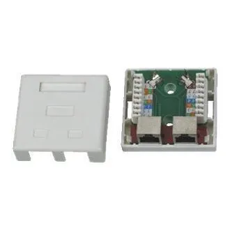 DATACOM STP cu priză dublă Cat5e 2 x RJ45 DATACOM STP cu priză dublă Cat5e 2 x RJ45