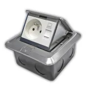 Soclu de podea DATACOM (1xRJ45 Cat5e 230V)