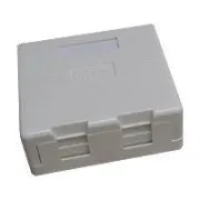 DATACOM Dublă priză CAT5E UTP deasupra tencuielii cu tăiere automată alb