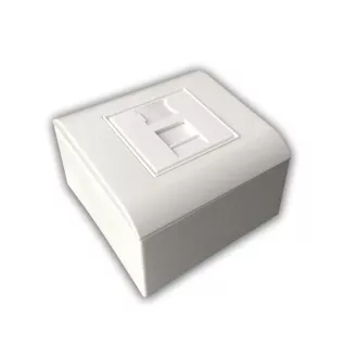 Priză modulară de date UTP CAT5E 1xRJ45 pentru montare încastrată