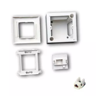 Priză modulară de date UTP CAT5E 1xRJ45 pentru montare încastrată