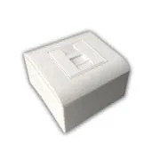 Priză modulară de date UTP CAT5E 1xRJ45 pentru montare încastrată