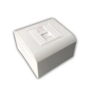 Priză modulară de date UTP CAT5E 1xRJ45 pentru montare încastrată Priză modulară de date UTP CAT5E 1xRJ45 pentru montare încastrată