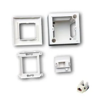 Priză modulară de date UTP CAT5E 1xRJ45 pentru montare încastrată Priză modulară de date UTP CAT5E 1xRJ45 pentru montare încastrată