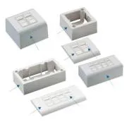 DATACOM Modul de date UTP CAT5E 4xRJ45 pentru montare încastrată
