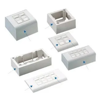DATACOM UTP 2xRJ45 priză Cat5e (încastrat și deasupra tencuielii) DATACOM UTP 2xRJ45 priză Cat5e (încastrat și deasupra tencuielii)