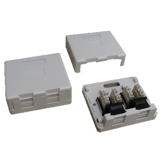 DATACOM UTP 2xRJ45 CAT6 pentru tencuială (rezistent la praf) DATACOM UTP 2xRJ45 CAT6 pentru tencuială (rezistent la praf)