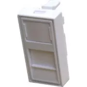 DATACOM Modul 45x22,5 mm pentru pervaz cu ecran, alb
