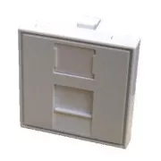 Modul DATACOM 45x45mm pentru pervaz cu oblon alb