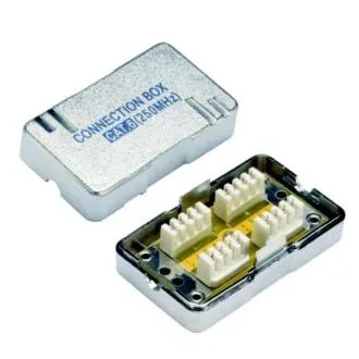 DATACOM Connection BOX STP CAT6 (2* câmp crestat) Argintiu