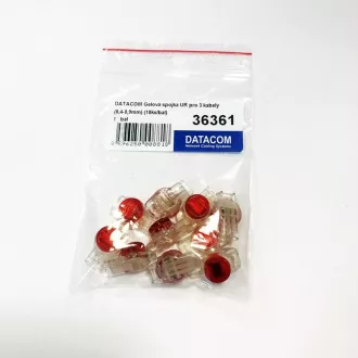 DATACOM Conector cu gel UR pentru 3 cabluri (0,4-0,9mm) (10 buc/mpachet)
