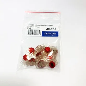 DATACOM Conector cu gel UR pentru 3 cabluri (0,4-0,9mm) (10 buc/mpachet) DATACOM Conector cu gel UR pentru 3 cabluri (0,4-0,9mm) (10 buc/mpachet)