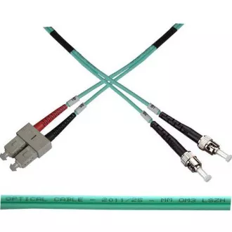 Cablu patch optic duplex SC-ST 50/125 MM 1m OM3 Cablu patch optic duplex SC-ST 50/125 MM 1m OM3