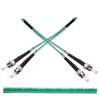 Cablu optic patch duplex ST-ST 50/125 MM 2m OM3 Cablu optic patch duplex ST-ST 50/125 MM 2m OM3