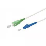 SC/APC - LC/UPC simplex 9/125 SM 5m brat.alb 3mm B3 LSZH