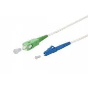 SC/APC - LC/UPC simplex 9/125 SM 5m brat.alb 3mm B3 LSZH