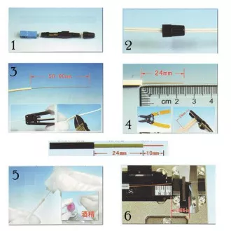 Conector optic SC cu instalare rapidă 1 buc (SM și MM)