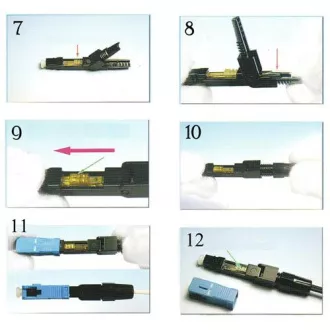 Conector optic SC cu instalare rapidă 1 buc (SM și MM)