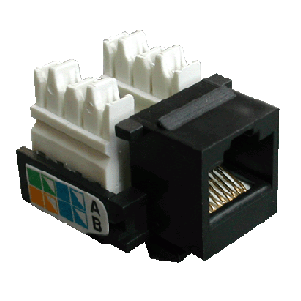 DATACOM Keystone cat5E negru UTP
