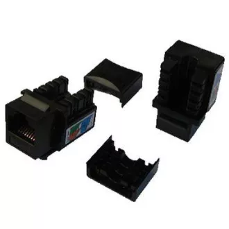 DATACOM Keystone Keystone UTP Cat5e autofiletante MINI negru