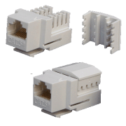 DATACOM Keystone UTP RJ45 Cat5E Dual MINI alb