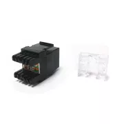DATACOM UTP UTP Keystone Cat5e negru Dual Slim crestătură spate