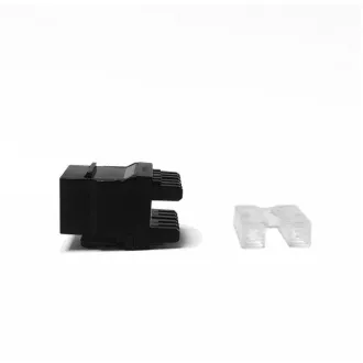 DATACOM UTP UTP Keystone Cat5e negru Dual Slim crestătură spate
