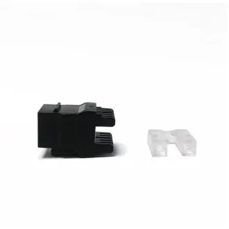DATACOM UTP UTP Keystone Cat5e negru Dual Slim crestătură spate DATACOM UTP UTP Keystone Cat5e negru Dual Slim crestătură spate