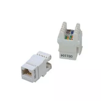 DATACOM UTP UTP Keystone Cat6 alb Dual Slim crestătură spate Slim