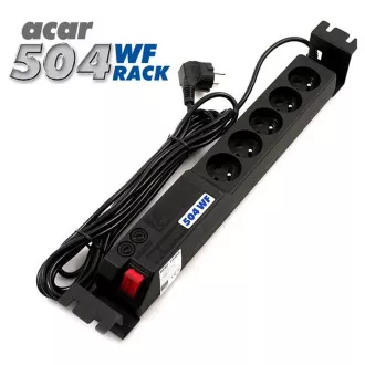 Sursă de alimentare 19". Acar 504WF 5x230V-5m neagră + protecție întrerupător. Sursă de alimentare 19". Acar 504WF 5x230V-5m neagră + protecție întrerupător.
