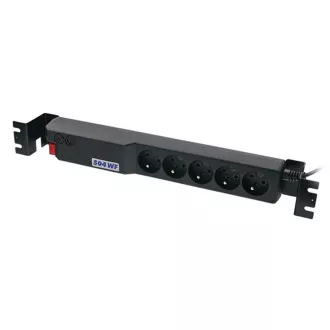 Sursă de alimentare 19". Acar 504WF 5x230V-5m neagră + protecție întrerupător. Sursă de alimentare 19". Acar 504WF 5x230V-5m neagră + protecție întrerupător.