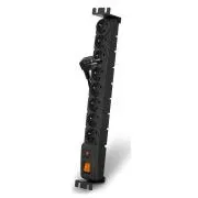 Panou de alimentare 19" ACAR S8/5m 8x220V Negru + întrerupător de protecție 10A