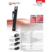 Cablu USB Acar 3m 6 prize 2xAdaptor USB negru