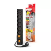 Panou de distributie ACAR P7/3m 5+2x220V negru+protectie intrerupator