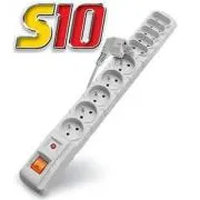 Panou de distributie ACAR S10/3m 5+5x220V negru+switch