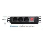 Panou de alimentare 10" OC 3x230V-2m PPO Negru