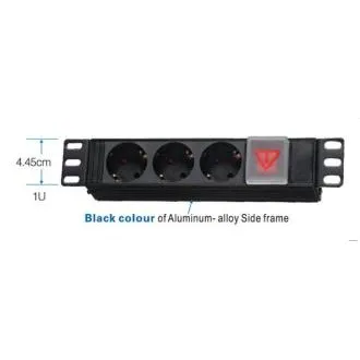 Panou de alimentare 10" OC 3x230V-2m PPO Negru