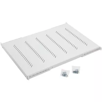 Raft 19" H4 perforat 1U/650mm, max. 150kg gri