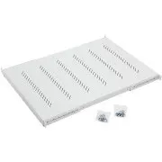 Raft 19" H4 perforat 1U/650mm, max. 150kg gri