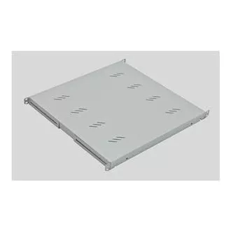 Raft A4 perforat 19' 1U/750mm, max. 80kg negru Raft A4 perforat 19' 1U/750mm, max. 80kg negru