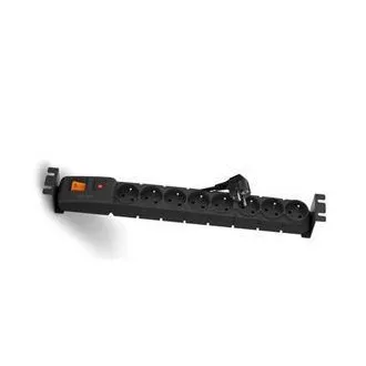 Panou de alimentare de 19" 8x230V, 3m, întrerupător, protecție la supraîncălzire, conector termic Panou de alimentare de 19" 8x230V, 3m, întrerupător, protecție la supraîncălzire, conector termic