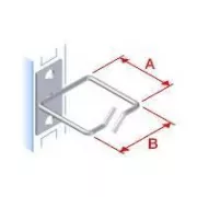 Cârlig de prindere 40x40 D1 metal fix stânga, poartă față