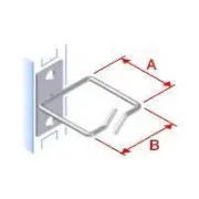 Cârlig de prindere 40x40 D1 metal fix stânga, poartă față