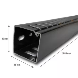 CABLE MANAGER 1U 40x40 (2M) NEGRU CABLE MANAGER 1U 40x40 (2M) NEGRU
