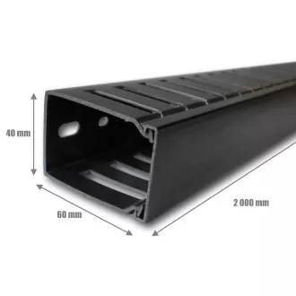 CABLE MANAGER 1U 60x40 (2M) NEGRU CABLE MANAGER 1U 60x40 (2M) NEGRU