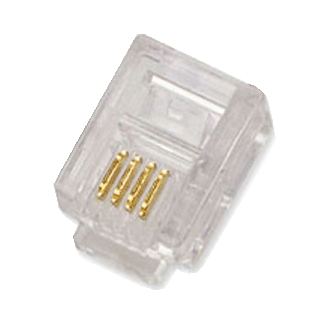 DATACOM Conector RJ11 UTP cablu UTP 6p4c bal.100pcs DATACOM Conector RJ11 UTP cablu UTP 6p4c bal.100pcs