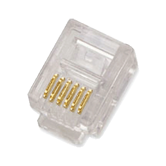DATACOM Conector RJ12 UTP cablu UTP 6p6c bal.100pcs DATACOM Conector RJ12 UTP cablu UTP 6p6c bal.100pcs